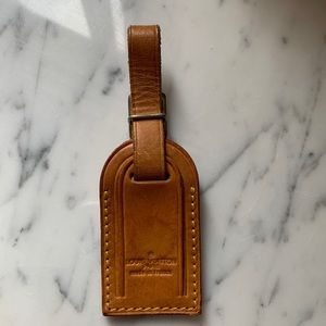 Authentic LV Small Name Tag